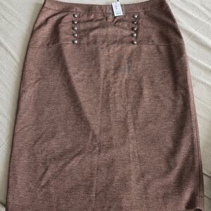 A-line brown skirt from The Limited size 16 NWT
